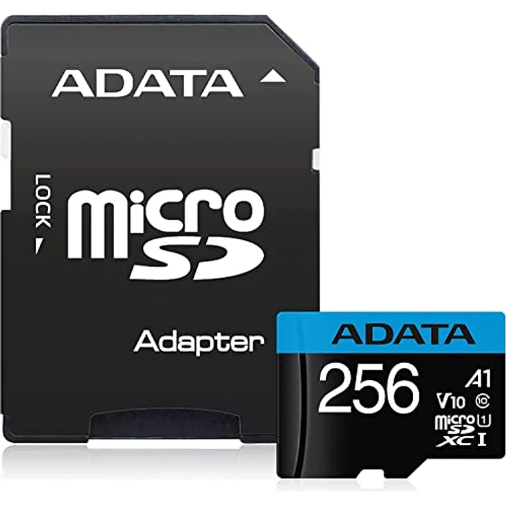 ADATA Premier Speicherkarte 256 GB MicroSDXC Klasse 10 UHS-I - Speicherkarten (256 GB, MicroSDXC, Klasse 10, UHS-I, 100 MB-s, Schwarz) – Bild 3