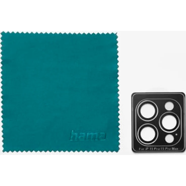 Hama Handy Kameraschutz für iPhone 16 Pro/16 Pro Max (3 Einzellinsen, stoßfest, 9H, kratzfest, blasenfrei) – Bild 3