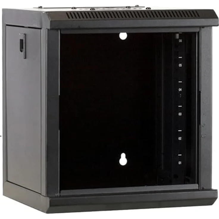 DSIT DSIT 4 HE 10 Zoll Serverschrank, mit Glastür, (BxTxH) 312x310x264mm, schwarz, für Zuhause und Büro – Bild 3