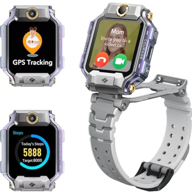 imoo Watch Phone X10, Smartwatch für Kinder mit 1,6 Zoll OLED-Display, 32 GB Speicher, 8 MP Kamera und Gesundheitsmonitoring, wasserdicht – Bild 1