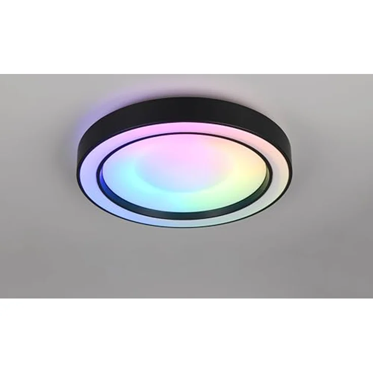 RL LIVE YOUR LIGHT LED Deckenleuchte Arco R65091432, Schwarz matt, 22 Watt LED, Farbwechsel, Fernbedienung – Bild 2