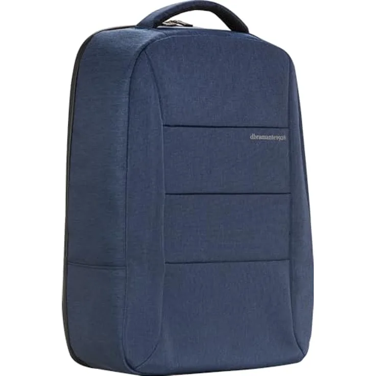 dbramante1928 Christiansborg Recycled Notebooktasche für 16" Laptops, Blau, mit gepolsterten Schultergurten und Trolley-Befestigungsgesurt