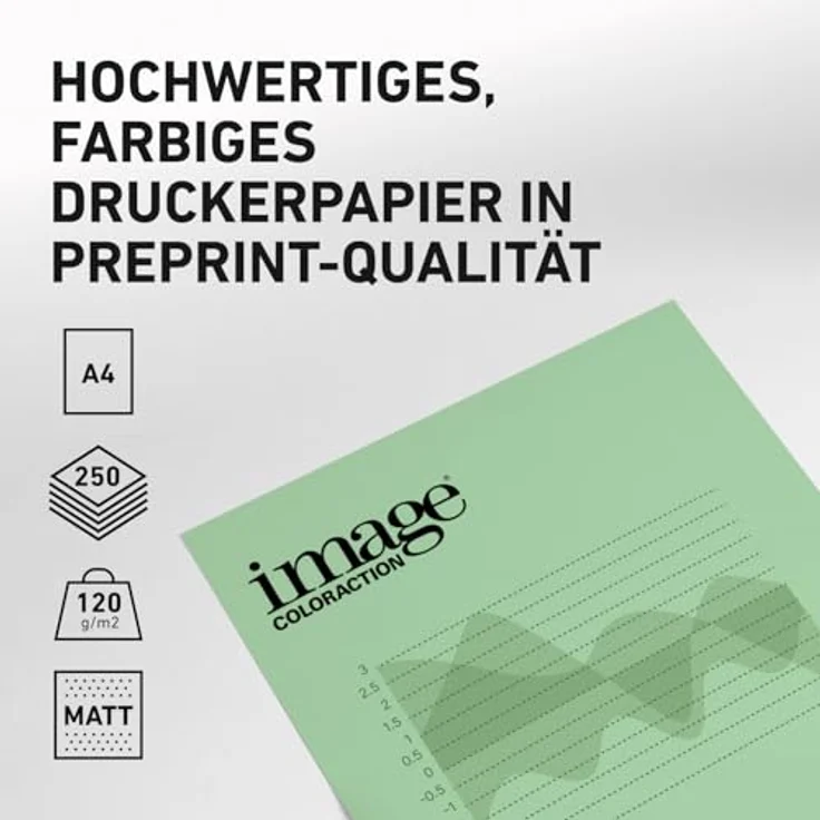 Image Coloraction - farbiges Kopierpapier Forest-grün 120g-m² A4 - Paket zu 250 Blatt – Bild 3