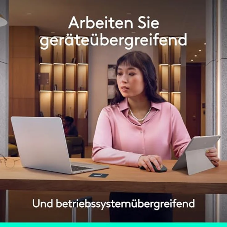LOGITECH Mobi Fold kabellose Faltbare Maus, ultramobile kompakte Maus mit 4K DPI-Abtastung, Graphite – Bild 7