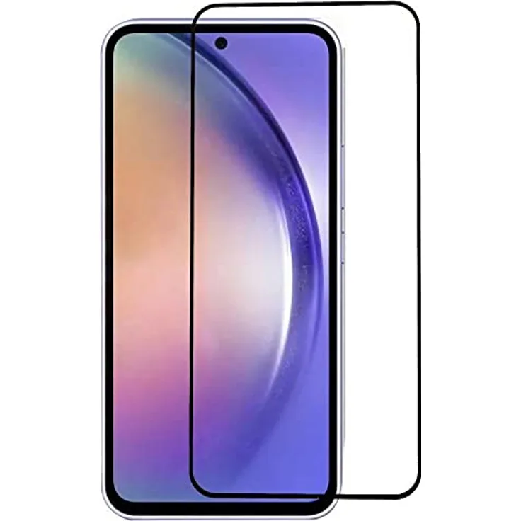 COFI 1453 5D Schutzglas für Samsung Galaxy A56, gebogenes gehärtetes Glas mit 9H Kratzfestigkeit, vollflächigem Kleber und Mikrofasertuch