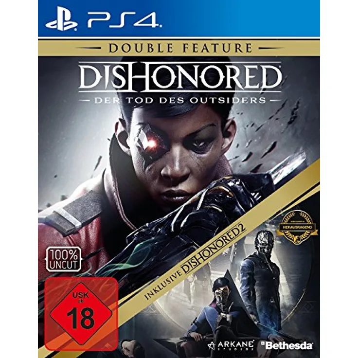 Bethesda Dishonored: Der Tod des Outsiders Double Feature inklusive Dishonored 2 [PlayStation 4] - Einzigartiges Gameplay und spannende Storylines
