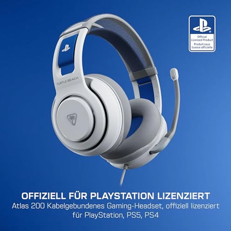Turtle Beach Atlas 200 Over Ear Kopfhörer, Kabelgebunden, 20 - 20000 Hz, Gaming, Weiß, Versandkostenfrei – Bild 2