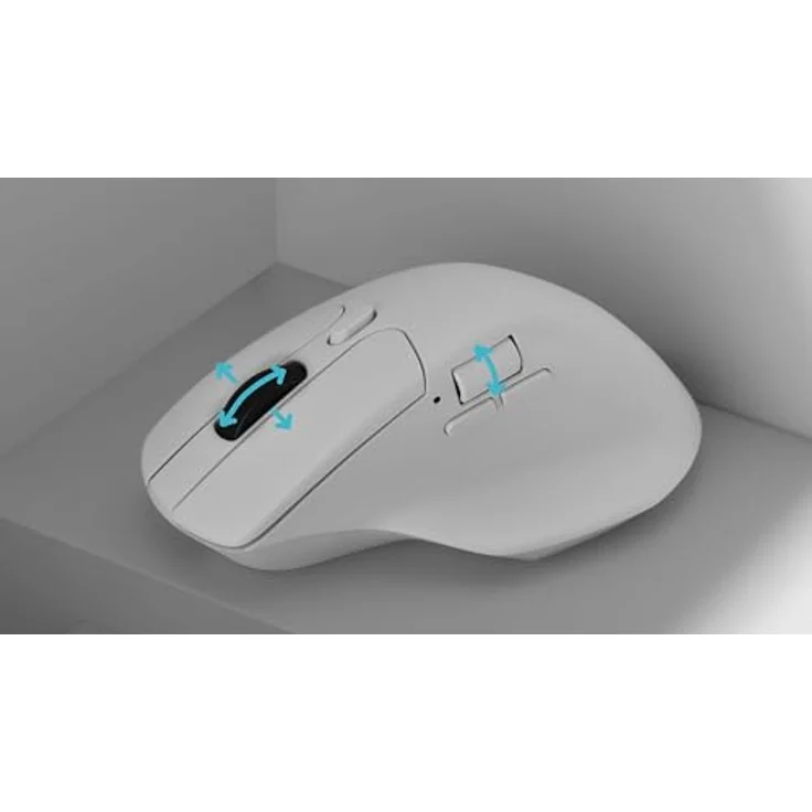 Keychron M6 Wireless - Weiß - Ergonomische Maus (Weiß) – Bild 3