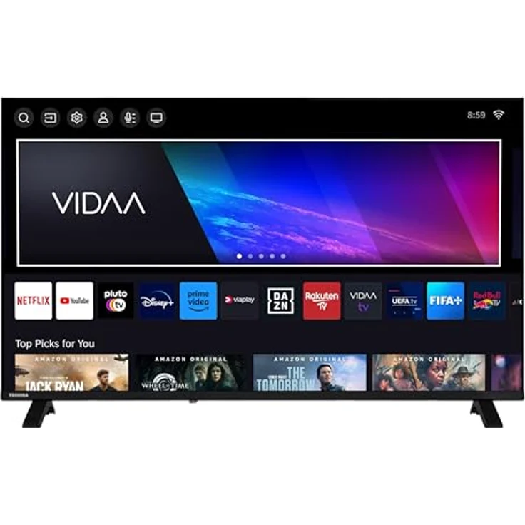 Toshiba 43UV1563DDW 43 Zoll 4K UHD Smart TV mit Dolby Vision HDR, Triple-Tuner, VIDAA und Streaming Apps, LED TV (2026) – Bild 2