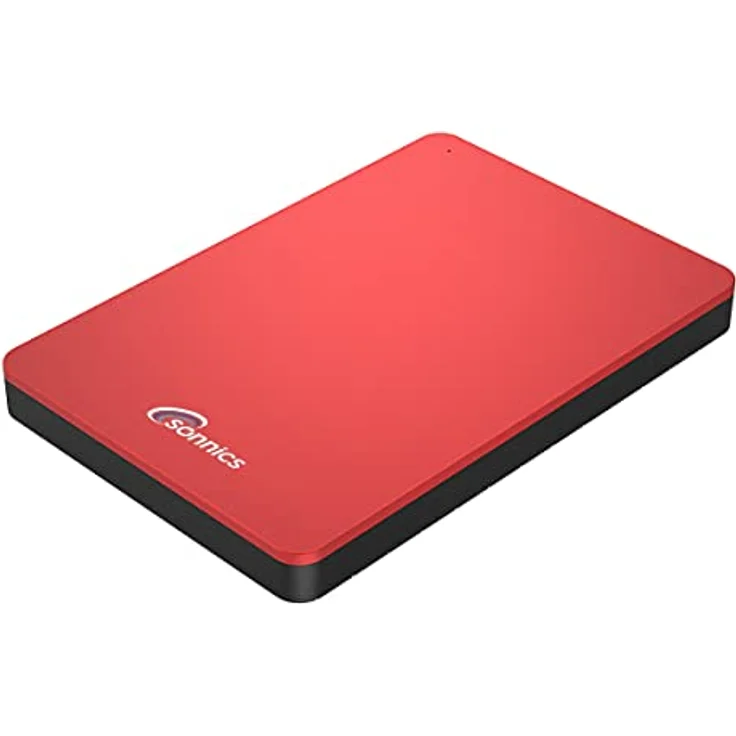 Sonnics 500GB Rot Externe tragbare Festplatte Typ C USB 3.1 kompatibel mit Windows-PC, Mac, Smart TV, Xbox One/Series X und PS4/PS5 – Bild 2