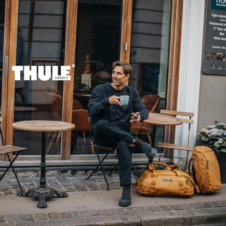 Thule Chasm Laptoprucksack 26 L, 100% recycelte Materialien, gepolstertes Fach für Netzteile, Golden 26 – Bild 2