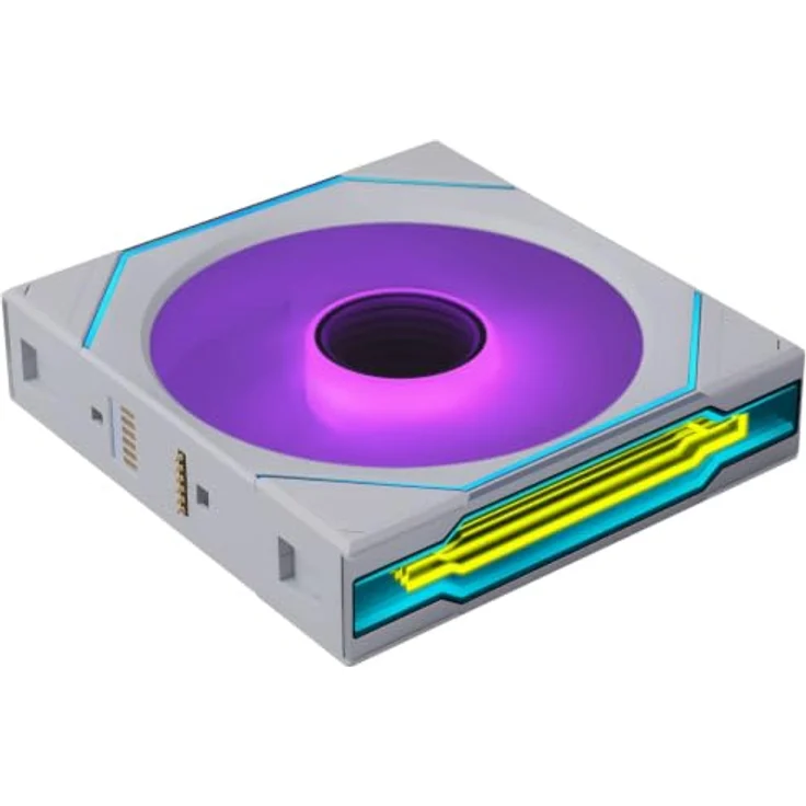 Lian Li UNI FAN SL-INF FLEX Wireless Lüfter, ARGB - 120mm, bis 113,8 m³/h Airflow, weiß – Bild 2