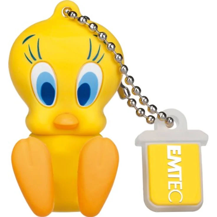 Emtec 16GB LT Tweety 16GB USB 2.0 Capacity Mehrfarben USB-Stick - USB-Sticks (16 GB, USB 2.0, USB Type-A Connector, 15 MB-s, Kappe, Mehrfarben) – Bild 2