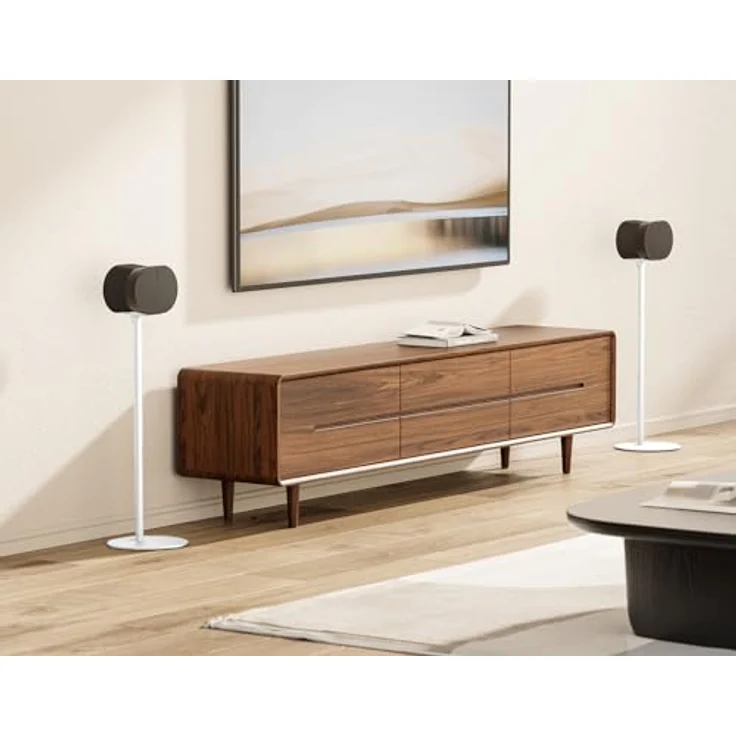 my wall Sonos Era300 Bodenständer – HS44WL, 2er Pack, für Sonos Era300, Zeitloses Design, mit Kabelmanagement, Schwarz - Perfekte Ergänzung für Ihr Wohnzimmer – Bild 2