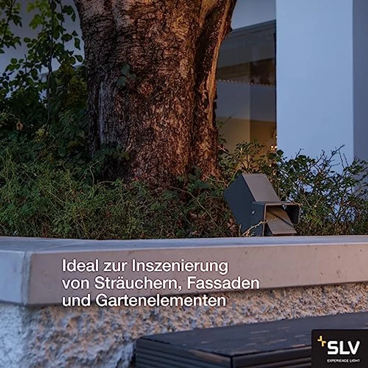 SLV THEO BRACKET | Beleuchtung von Garten, Terrasse, Pflanzen, Wegen, Teich, Aussen-Leuchte, Außen-Strahler, Erdspiessleuchte, Spießleuchte, LED Strahler | IP65, anthrazit, GU10 – Bild 5