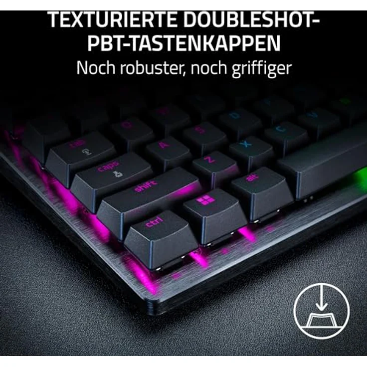 Razer Huntsman V3 Pro - Analoges optisches E-Sport-Keyboard (Schnellfeuer-Trigger, Multifunktionaler digitaler Drehregler, Texturierte Doubleshot-PBT-Tastenkappen) DE-Layout | Schwarz – Bild 5