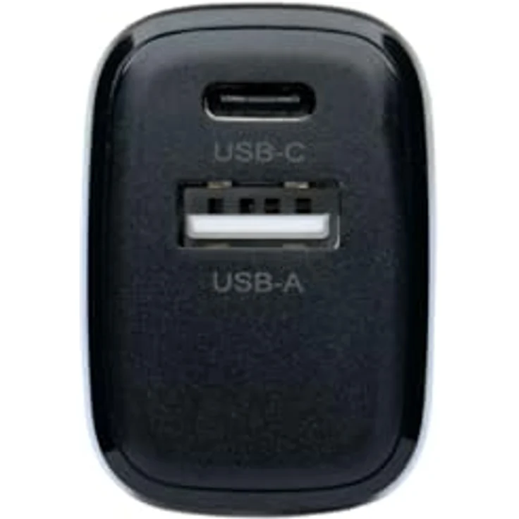 DINIC USB C + A Ladegerät, 20W Schnellladegerät mit Power Delivery und QC 3.0, Schwarz – Bild 4