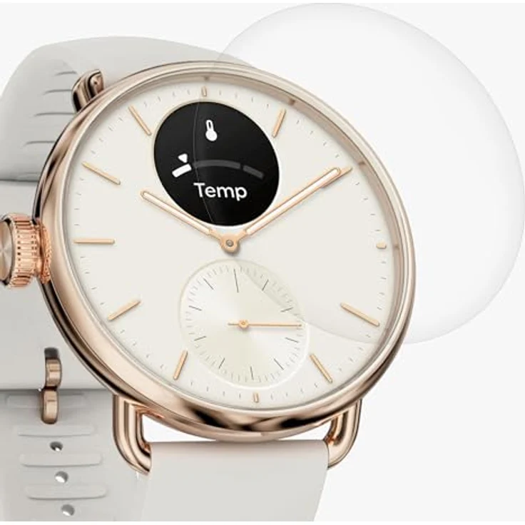 kwmobile 3x Transparente Displayschutzfolie für Withings Scanwatch 2 38mm - Ultradünner Schutz vor Kratzern und Schmutz, einfache Blasenfreie Anbringung – Bild 3
