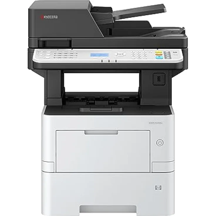 Kyocera Klimaschutz-System Ecosys MA4500ifx Multifunktionsdrucker Schwarz-Weiß, 45 Seiten pro Minute. Drucker Scanner Kopierer, Faxen. Touchpanel, 100+500 Blatt Papierzufuhr, Gigabit LAN, Mobile Print