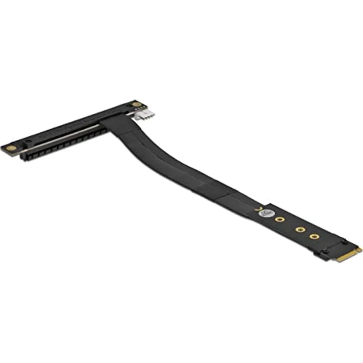 Delock M.2 Key M zu PCIe x16 NVMe Adapter gewinkelt mit 20 cm Kabel – Bild 1