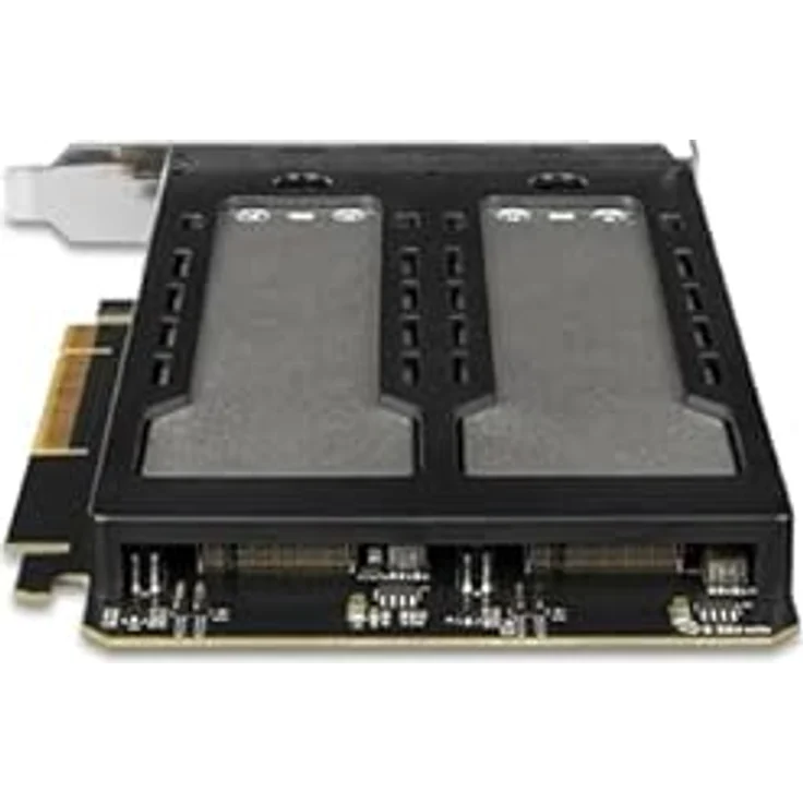Icy Dock ToughArmor 2x M.2 NVME to PCIe 4. card bifurcation w/tra, SSD + Festplatte Zubehör – Bild 4