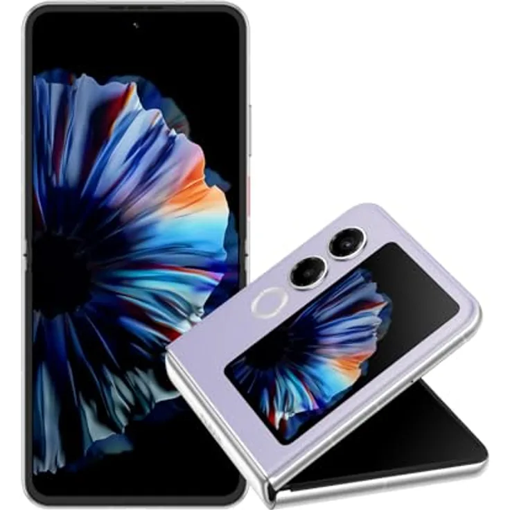 Nubia Flip 2 5G Smartphone, 256 GB, 17,5 cm (6.9 Zoll), Android, 50 MP Dual Kamera, Lilac Purple