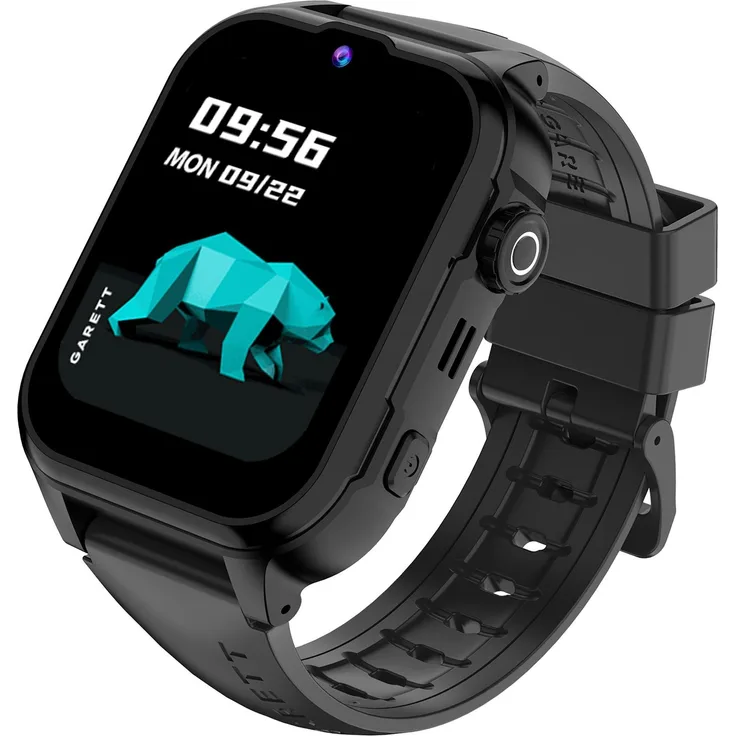 Garett Kids Hero Pro 4G, Smartwatch für Kinder mit GPS-Tracking, Musiksteuerung und Bluetooth, schwarz