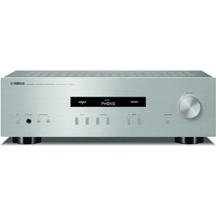 Yamaha A-S201 HiFi Stereo Verstrker mit Phono Eingang und 100 Watt je Kanal silber – Bild 2