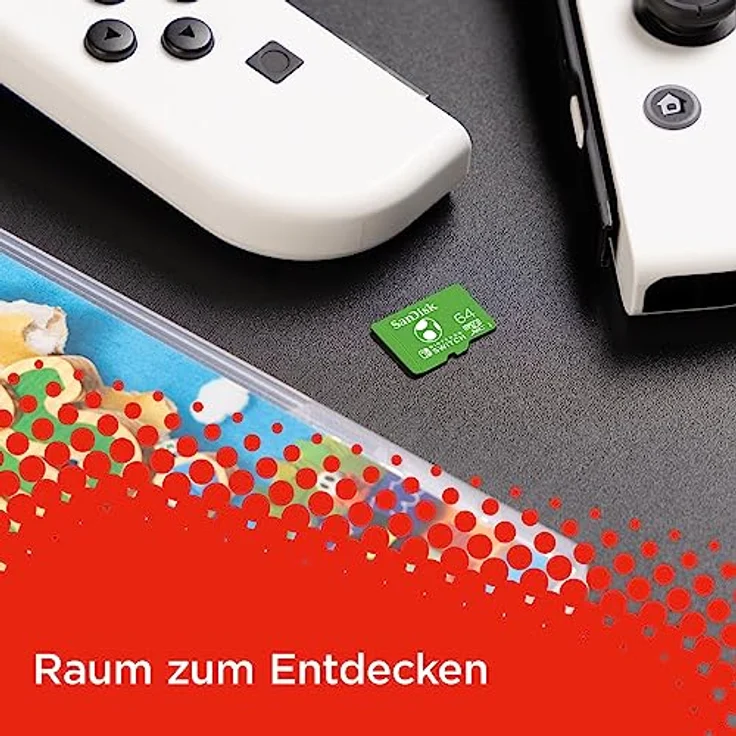 SanDisk microSDXC UHS-I Speicherkarte für Nintendo Switch Yoshi Edition 64 GB (U3, Class 10, 100 MB/s Übertragung, mehr Platz für Spiele) – Bild 4