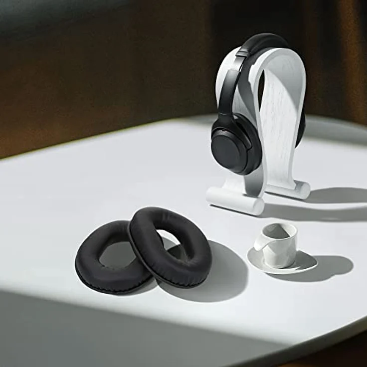 kwmobile 2X Ohrpolster kompatibel mit Sony MDR-RF895RK / MDR-RF995RK / WH-RF40 - Kopfhörer Polster aus Kunstleder für Over Ear Headphones in edler Lederoptik – Bild 5