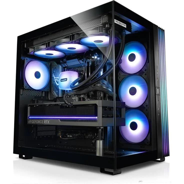 kiebel.de Gaming PC Lightning Ultra Intel Core Ultra 9 285K, 64GB DDR5, NVIDIA RTX 5090 32 GB, 4TB SSD, Windows 11, be quiet! Edition