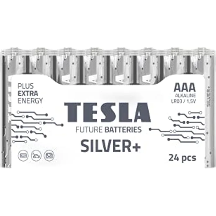 Silver Alkalische Batterie AAA (LR03, Mikro Bleistiftbatterie, Shrink) 24 Stck