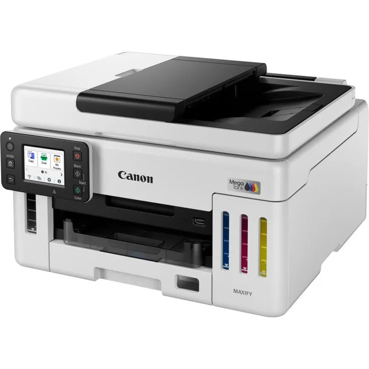 Canon MAXIFY GX6140, Multifunktionsdrucker mit nachfüllbaren Tintentanks, 350 Blatt Papierfach, automatischer Dokumenteneinzug, hohe Druckgeschwindigkeit bis 24 IPM