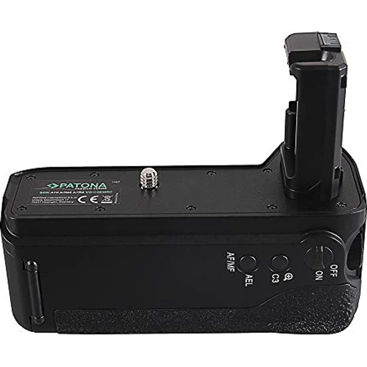 PATONA 1487 Batteriegriff für Sony VG-C2EM, Hochformatgriff mit IR-Fernauslöser und Batteriefach für 2x NP-FW50, verlängerte Betriebszeit für Alpha 7II 7RII 7SII – Bild 2
