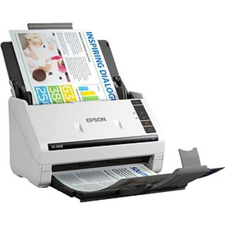 Epson WorkForce DS-530III, Dokumentenscanner mit 600 x 600 dpi, Duplex-Funktion und 40 Seiten/Minute, grau