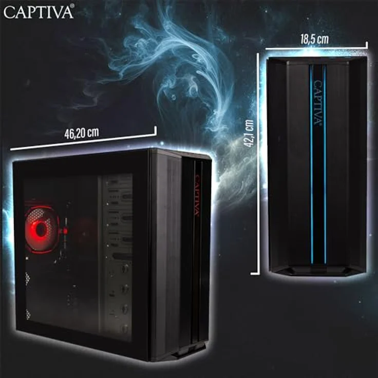 Captiva CAPTIVA PC Advanced Gaming R92-715, AMD Ryzen 5 5500, NVIDIA RTX 5060, 16 GB RAM, 1024 GB SSD, WLAN, Windows 11 Home, Tower-Format – Bild 5