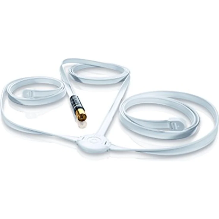 Oehlbach FM Wire - Passive FM Wurfantenne für UKW/FM Radioempfang, 75 Ohm Zimmerantenne mit flexibler Nutzung & Wandmontage - weiß - Preisvergleich – Bild 1
