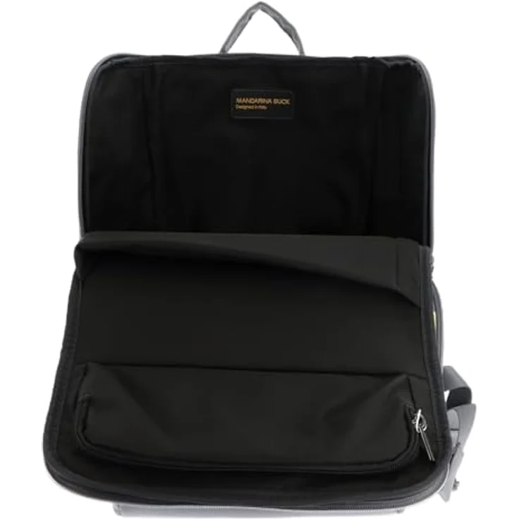 Mandarina Duck Smart Duck Backpack, Laptoprucksack mit Laptopfach, grau, wasserabweisendes Material, gepolsterte Träger, vielseitige Taschen – Bild 5