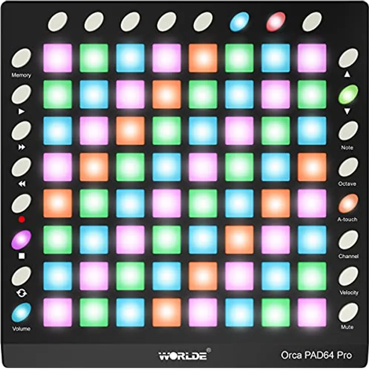 Worlde Orca-Pad64 Midi kontroller mit 64 Triggers