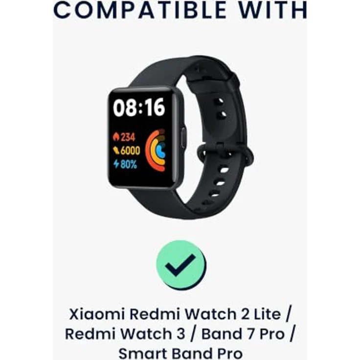 kwmobile Smartwatch Ladekabel für Xiaomi Redmi Watch 2 Lite/Redmi Watch 3/Band 7 Pro/Smart Band Pro, USB Aufladekabel in Schwarz, ideal als Ersatz- und Reiseladekabel, zuverlässige Ladeverbindung – Bild 2