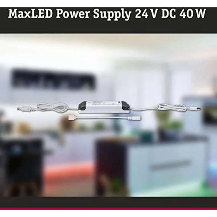 Paulmann 79831 MaxLED Stripe Power Supply eckig max. 40 Watt Lichtband Weiß Lichtstreifen Kunststoff Trafo – Bild 3