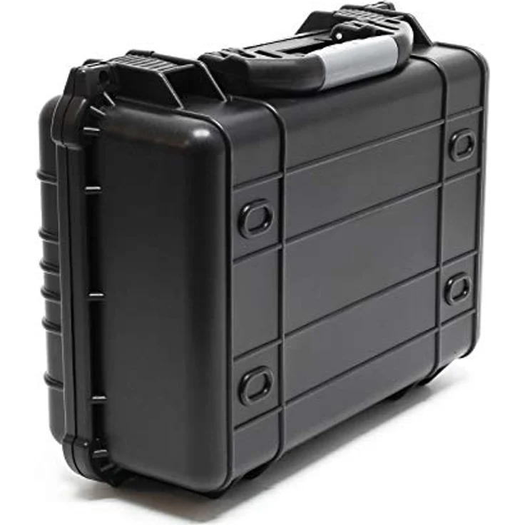 Wiltec Universalkoffer 40,6x33x17,4 cm, schwarzer wasserdichter Schutzkoffer mit Druckausgleichsventil & anpassbaren Schaumstoffmatten – Bild 4