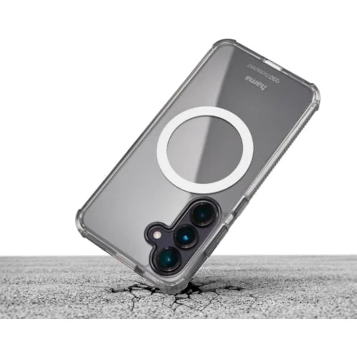 Hama Magnetische Handyhülle Extreme Protect für Samsung Galaxy S25 Ultra, D3O-lizenziert, Qi2 kompatibel, transparente Hülle mit Anti Gelbstich und induktiver Ladefunktion – Bild 3