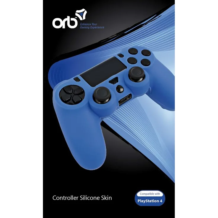Orb PS4 Silicon Skin, Silikonhülle in Blau für Sony PlayStation 4