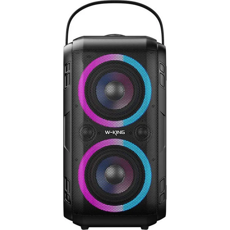 W-King T9-2, Bluetooth-Lautsprecher mit 80 W RMS, wasserfest IPX6, kabellosem Streaming, 105 dB Lautstärke