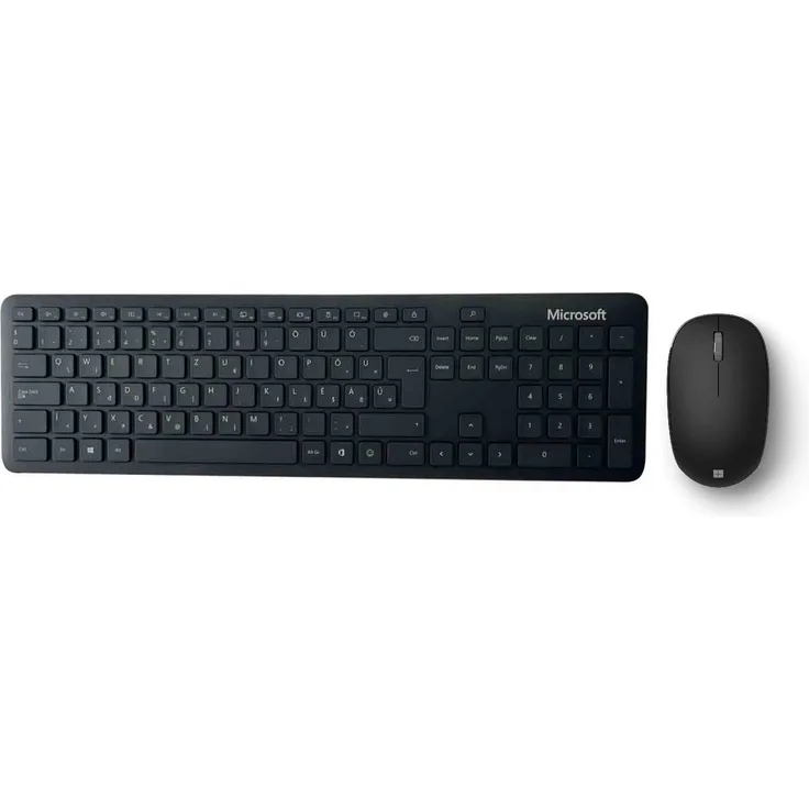 Microsoft Bluetooth Desktop –Tastatur und Maus Set (QHG-00025) Ungarische QWERTZ Tastatur- und Maus-Set mit Bluetooth 5.0 LE, Swift Pair und langer Akkulaufzeit, schwarz