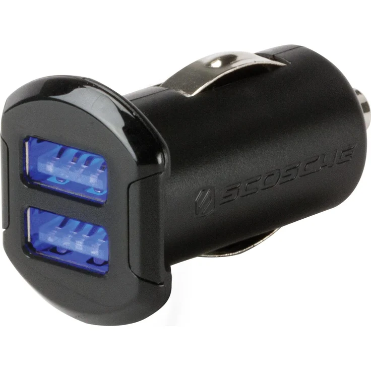 Scosche reVOLT C2, Dual USB Auto KFZ Ladegerät mit 2x12W, optimale Ladegeschwindigkeit für iPad und iPhone