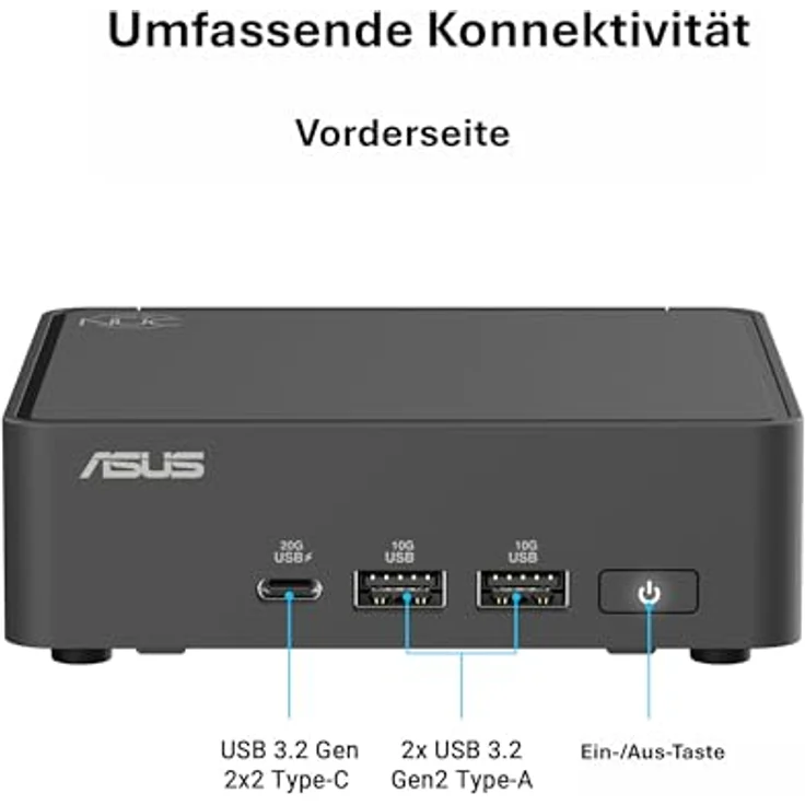 ASUS NUC 15 Pro RNUC15CRKV700002, Barebone-Mini-PC mit Intel Core Ultra 7, 16-Core, KI-Beschleunigung, flexible Speichererweiterung, WiFi 5/6/7, Bluetooth – Bild 4