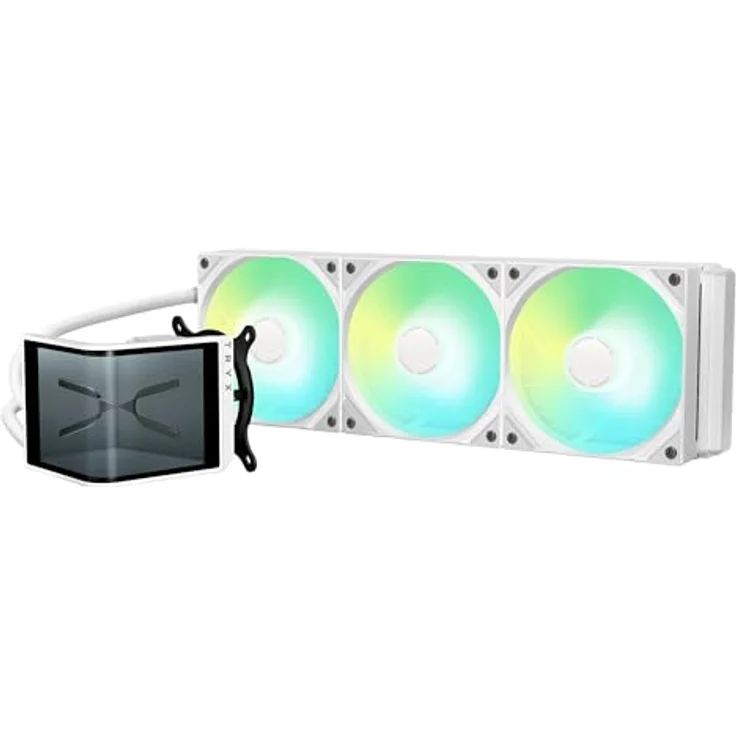 TRYX PANORAMA SE ARGB 240, Komplett-Wasserkühlung mit 3D-AMOLED-Display, 240mm, weiss – Bild 1
