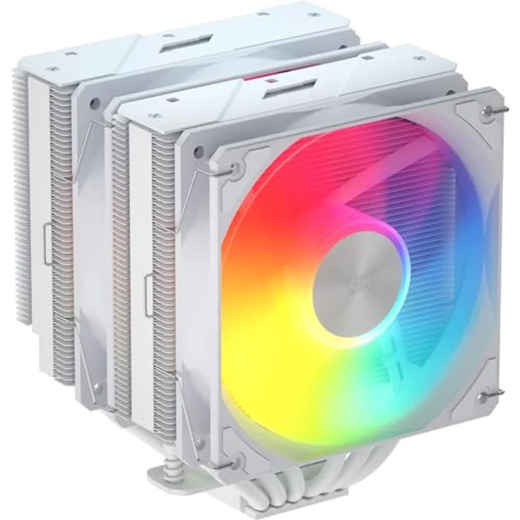 Fortron FSP Air CPU Cooler MP7-WA, 120mm Kühler für LGA 1200/1700/1851 und AMD AM4/AM5, weiss – Bild 1